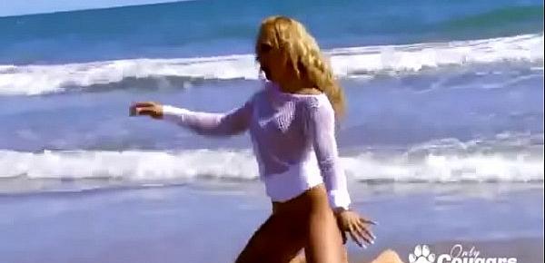  Ginger Hell Gets Railed In The Ass At The Beach